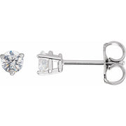 14K White 1/3 CTW Natural Diamond Earrings