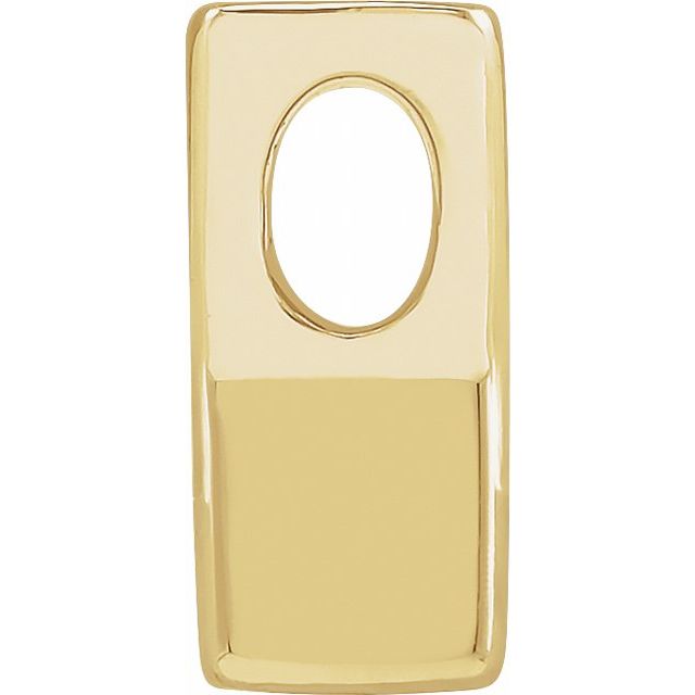 14K Yellow Block Initial Y Slide Pendant