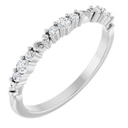 14K White 1/6 CTW Natural Diamond Anniversary Band