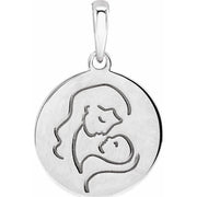 14K White Hold You Forever® Pendant