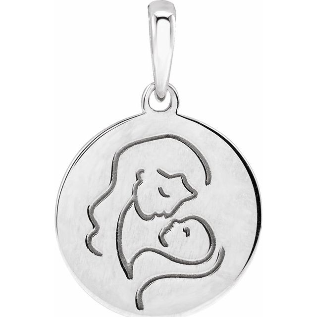 14K White Hold You Forever® Pendant