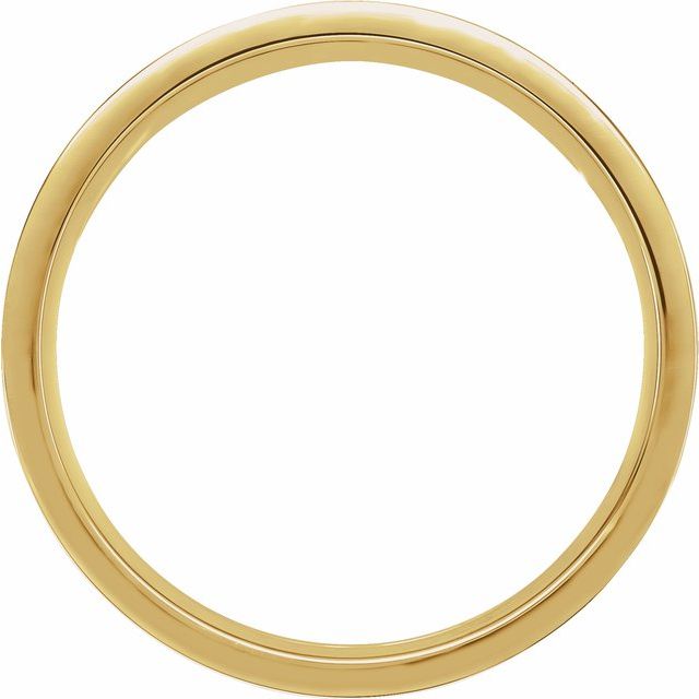 14K Yellow Grooved Band