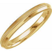 14K Yellow 2.5 mm Knife Edge Band Size 8