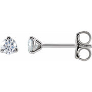 14K White 1/5 CTW Lab-Grown Diamond Stud Earrings
