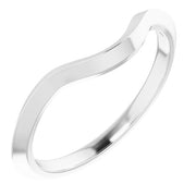 14K White Band for 8x5 mm Pear Ring