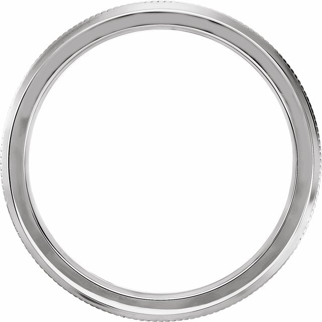 14K White 2.5 mm Knife Edge Band Size 7