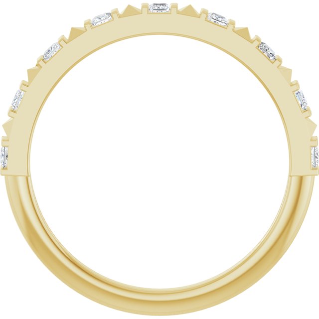 14k Yellow 1/5 Ctw Natural Diamond Anniversary Band