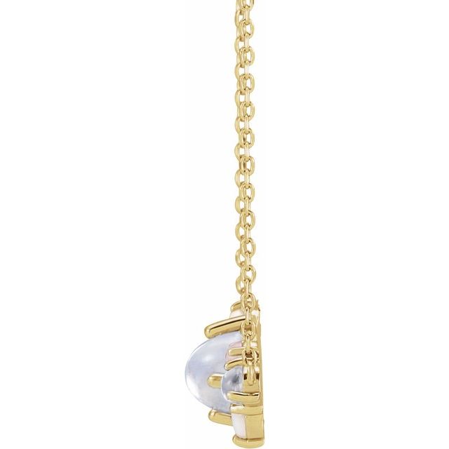 14K Yellow Natural Multi-Gemstone Scattered 16-18' Necklace