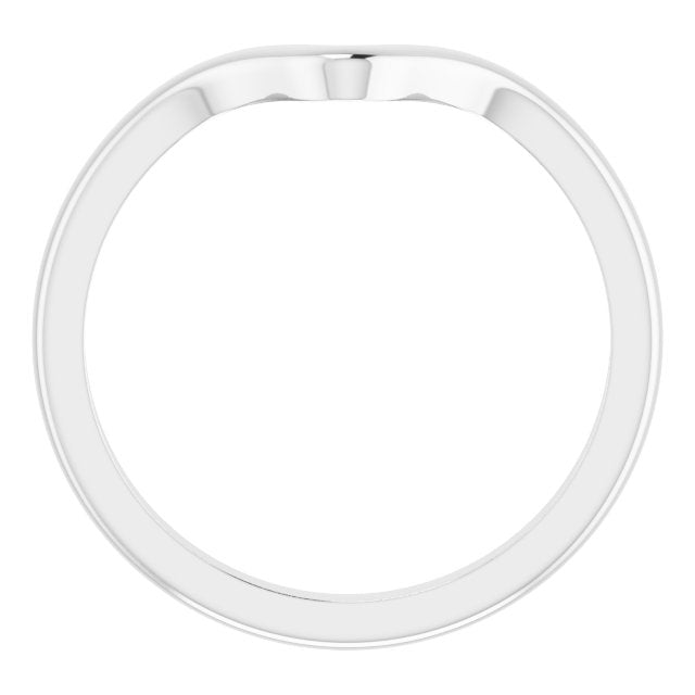 14K White Matching Band