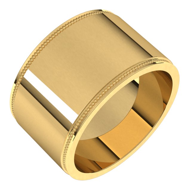 Milgrain Flat with Edge Band