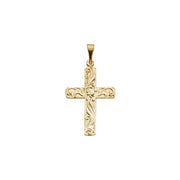 14K Yellow 20.5x15 mm Cross Pendant