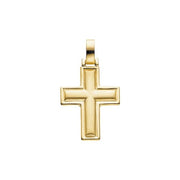 14k Yellow 30x24 Mm Cross Pendant