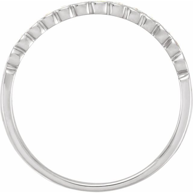 14K White 1/2 CTW Natural Diamond Anniversary Band