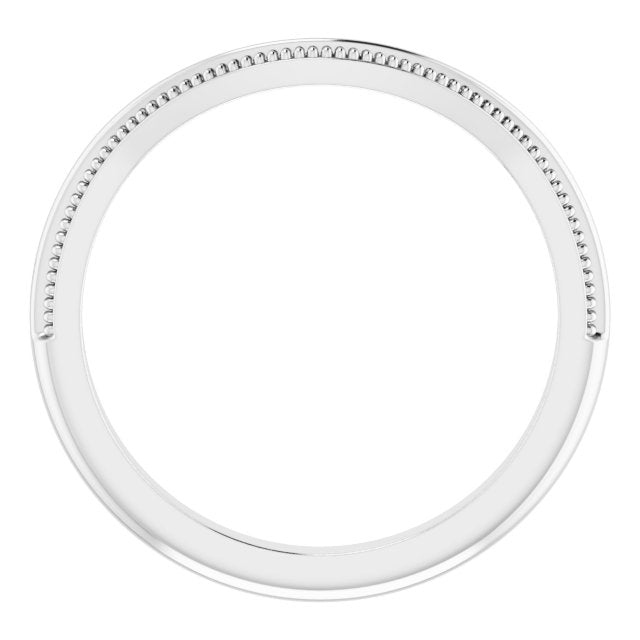 14K White Matching Band