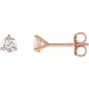 14K Rose 1/3 CTW Lab-Grown Diamond Stud Earrings