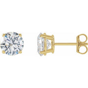 14K Yellow 2 CTW Lab-Grown Diamond Stud Earrings