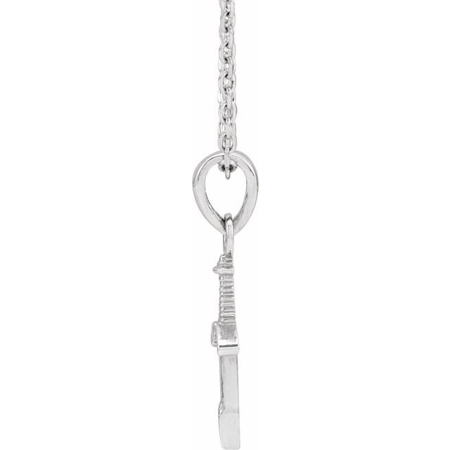 Sterling Silver Dagger 16-18' Necklace