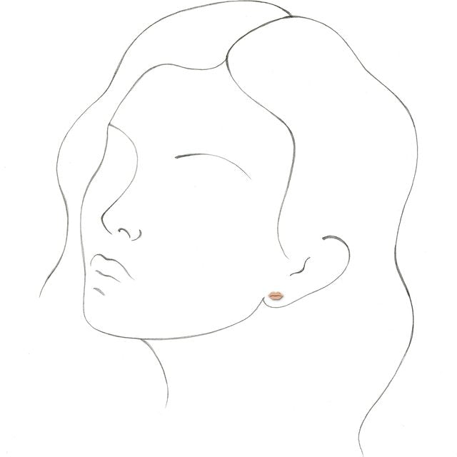 14K Yellow Lip Single Earring