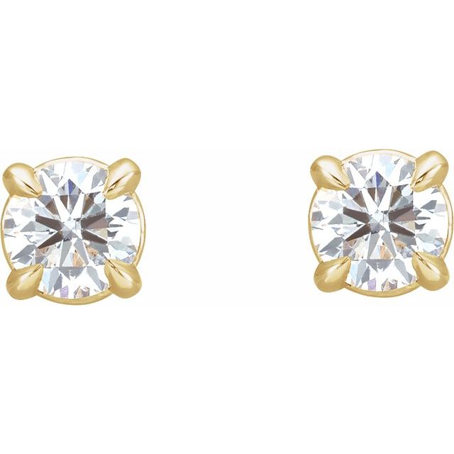 14K Yellow 1/3 CTW Natural Diamond Cocktail-Style Earrings