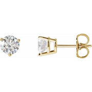 14K Yellow 1 CTW Lab-Grown Diamond Earrings