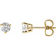 14k Yellow 1/2 Ctw Lab-grown Diamond Earrings