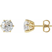 14K Yellow 2 CTW Lab-Grown Diamond Earrings