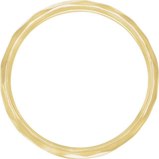 14K Yellow 5 mm Textured Patterned Band Size 14