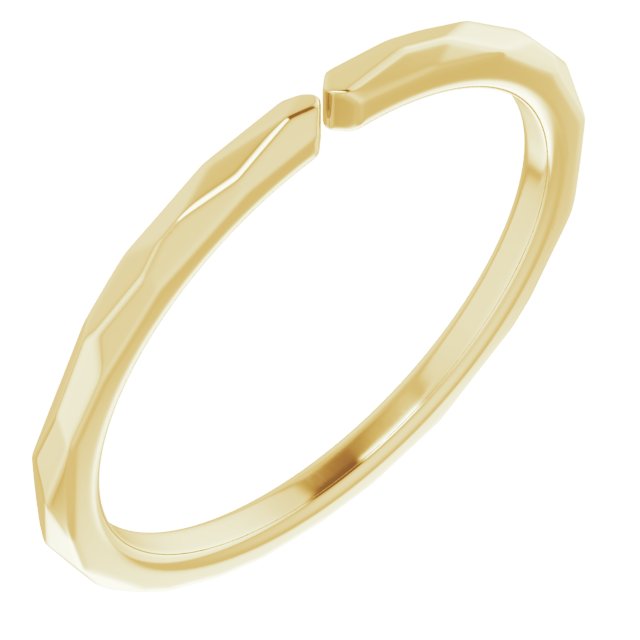 14K Yellow 1.5 mm width Open Shank for 4-Prong Setting