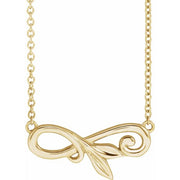 14K Yellow Floral 18' Necklace