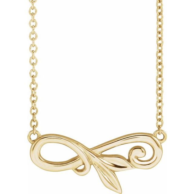 14K Yellow Floral 18' Necklace