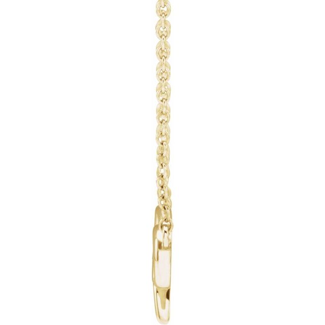 14K Yellow Floral 18' Necklace