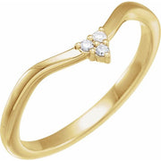 14K Yellow .04 CTW Natural Diamond Matching Band