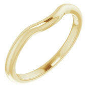 14K Yellow Band for 7x5 mm Pear Ring