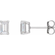 14K White 1 1/2 CTW  Lab-Grown Diamond Earrings