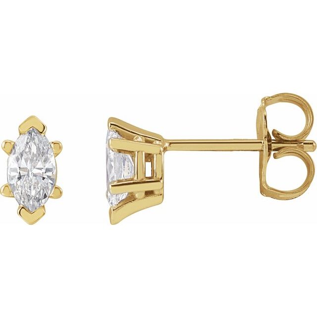 14K White 1/2 CTW Lab-Grown Diamond Earrings