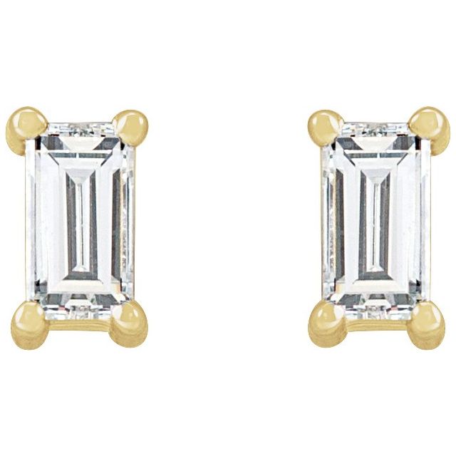 14K Yellow 1/5 CTW Lab-Grown Diamond Stud Earrings
