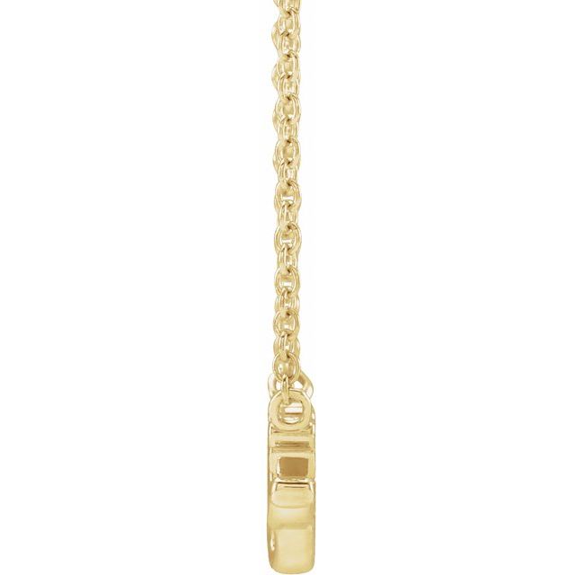 14K Yellow Lowercase Script Gigi 18' Necklace