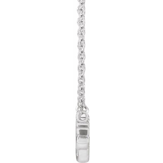Sterling Silver Lowercase Script Gigi 18' Necklace