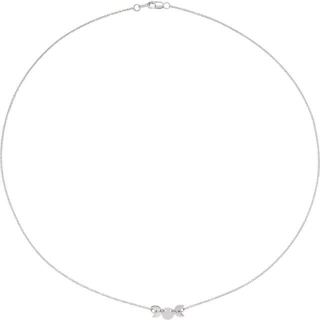 Sterling Silver Triple Goddess 18' Necklace