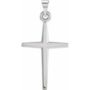 Platinum 27.8x15 Mm Cross Pendant