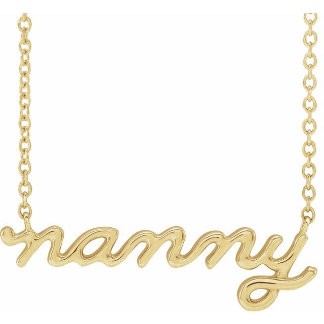 14K Yellow Nanny 18' Necklace