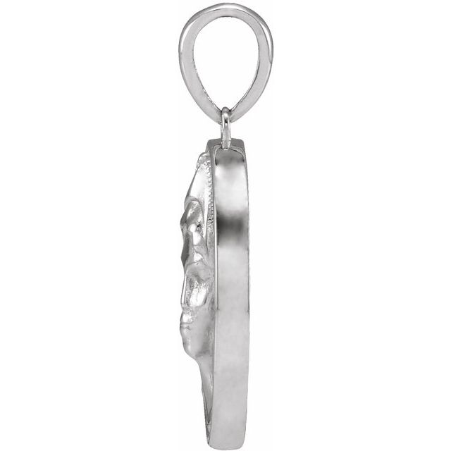 Sterling Silver 22x15 mm Athena Pendant