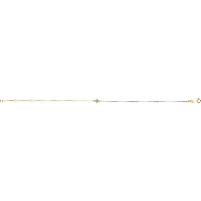 14K Yellow 1/10 CT Natural Diamond 6 1/2-7 1/2' Bracelet
