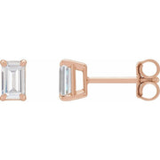 14K Rose 3/4 CTW Lab-Grown Diamond Earrings