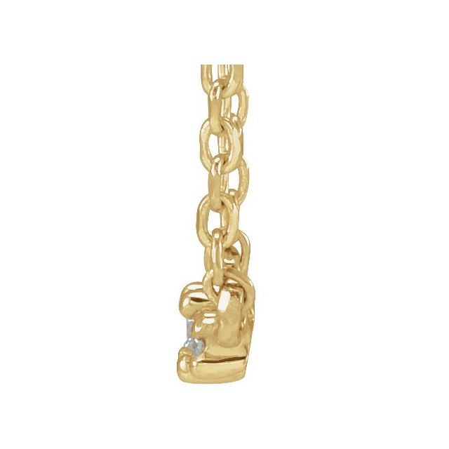 14K Yellow .04 CTW Natural Diamond 18' Necklace