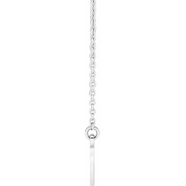Sterling Silver Engravable Infinity Family 18' Necklace