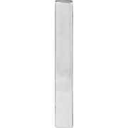 Sterling Silver Engravable Four-Sided Bar Pendant