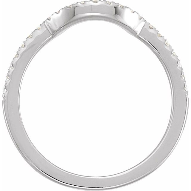 14K White 1/5 CTW Natural Diamond Matching Band