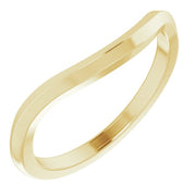 14K Yellow Band for 7x5 mm Oval Ring