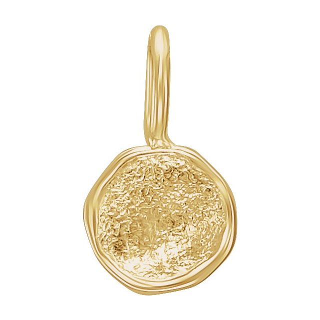 14K Yellow Disc Pendant